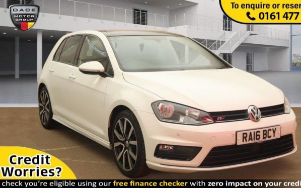 Used 2016 WHITE VOLKSWAGEN GOLF Hatchback 1.4 R LINE EDITION TSI ACT BMT 5d 148 BHP (reg. 2016-07-22) for sale in Stockport