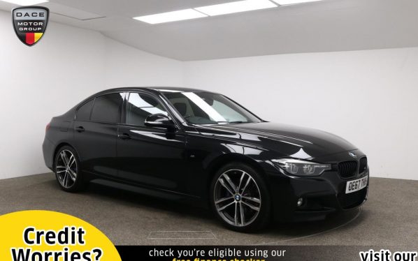 Used 2017 BLACK BMW 3 SERIES Saloon 2.0 320D M SPORT SHADOW EDITION 4d AUTO 188 BHP (reg. 2017-12-27) for sale in Manchester