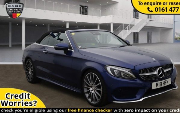 Used 2017 BLUE MERCEDES-BENZ C-CLASS Convertible 2.1 C 220 D AMG LINE 2d AUTO 168 BHP (reg. 2017-06-05) for sale in Stockport