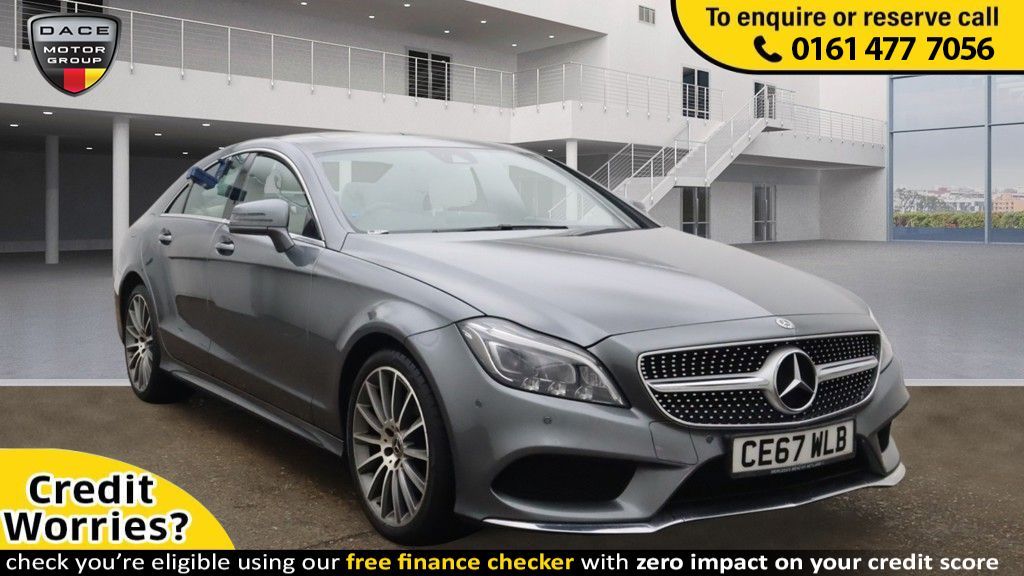 Used 2017 GREY MERCEDES-BENZ CLS CLASS Coupe 2.1 CLS220 D AMG LINE PREMIUM 4d AUTO 174 BHP (reg. 2017-09-25) for sale in Stockport