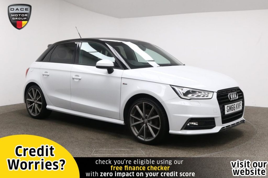 Used 2017 WHITE AUDI A1 Hatchback 1.4 SPORTBACK TFSI BLACK EDITION 5d AUTO 148 BHP (reg. 2017-01-25) for sale in Manchester
