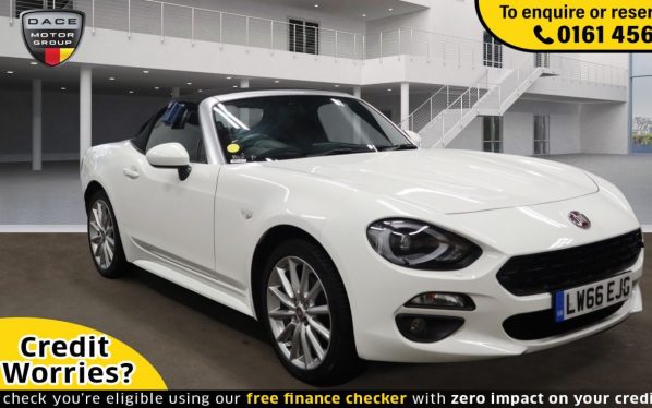 Used 2017 WHITE FIAT 124 Convertible 1.4 SPIDER MULTIAIR LUSSO PLUS 2d 139 BHP (reg. 2017-02-18) for sale in Wilmslow