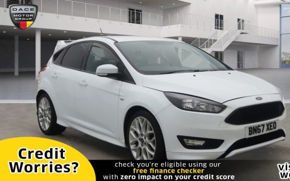 Used 2017 WHITE FORD FOCUS Hatchback 1.5 ST-LINE TDCI 5d 118 BHP (reg. 2017-09-29) for sale in Manchester