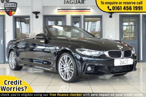 Used 2018 BLACK BMW 4 SERIES Convertible 3.0 435D XDRIVE M SPORT 2d AUTO 309 BHP (reg. 2018-05-31) for sale in Wilmslow