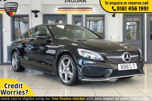 Used 2018 BLACK MERCEDES-BENZ C-CLASS Coupe 2.1 C 220 D AMG LINE 2d AUTO 168 BHP (reg. 2018-06-29) for sale in Wilmslow