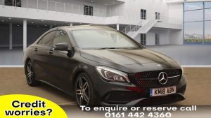 Used 2018 BLACK MERCEDES-BENZ CLA Coupe 2.1 CLA 220 D AMG LINE 4dr AUTO 174 BHP (reg. 2018-03-29) for sale in Altrincham