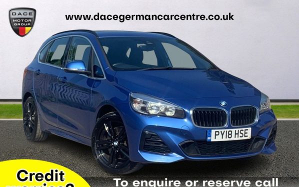 Used 2018 BLUE BMW 2 SERIES ACTIVE TOURER Hatchback 1.5 225XE M SPORT ACTIVE TOURER 5DR AUTO 134 BHP (reg. 2018-07-24) for sale in Altrincham
