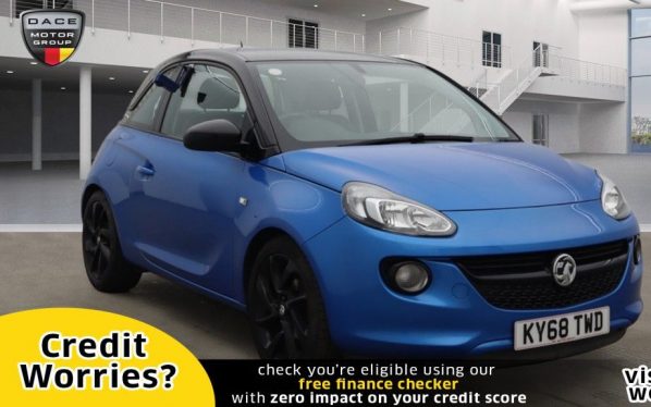 Used 2018 BLUE VAUXHALL ADAM Hatchback 1.2 ENERGISED 3d 69 BHP (reg. 2018-09-25) for sale in Manchester