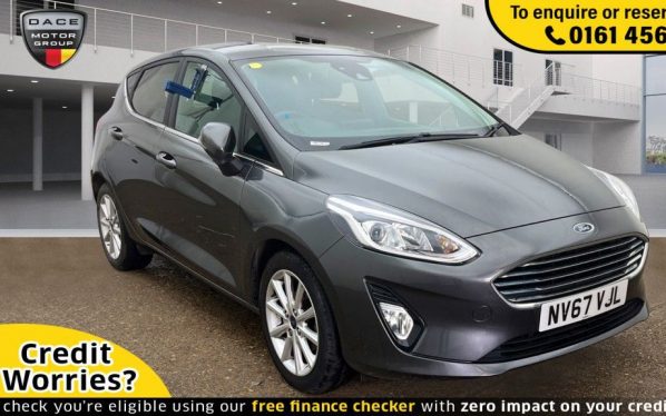 Used 2018 GREY FORD FIESTA Hatchback 1.0 TITANIUM 5d AUTO 99 BHP (reg. 2018-01-31) for sale in Wilmslow