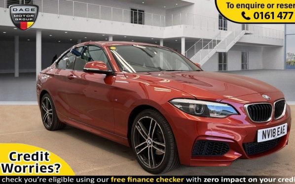 Used 2018 ORANGE BMW 2 SERIES Coupe 1.5 218I M SPORT 2d AUTO 134 BHP (reg. 2018-05-31) for sale in Stockport