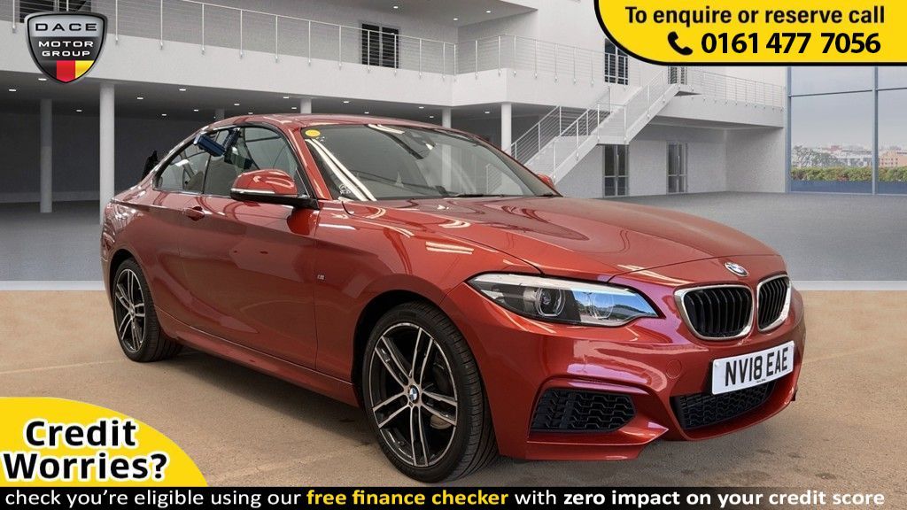 Used 2018 ORANGE BMW 2 SERIES Coupe 1.5 218I M SPORT 2d AUTO 134 BHP (reg. 2018-05-31) for sale in Stockport
