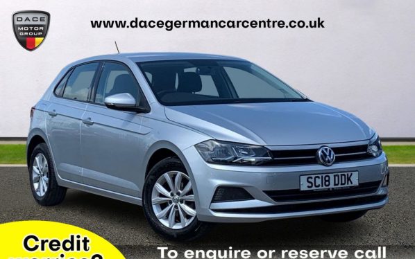 Used 2018 SILVER VOLKSWAGEN POLO Hatchback 1.0 SE TSI 5DR 94 BHP (reg. 2018-08-17) for sale in Altrincham