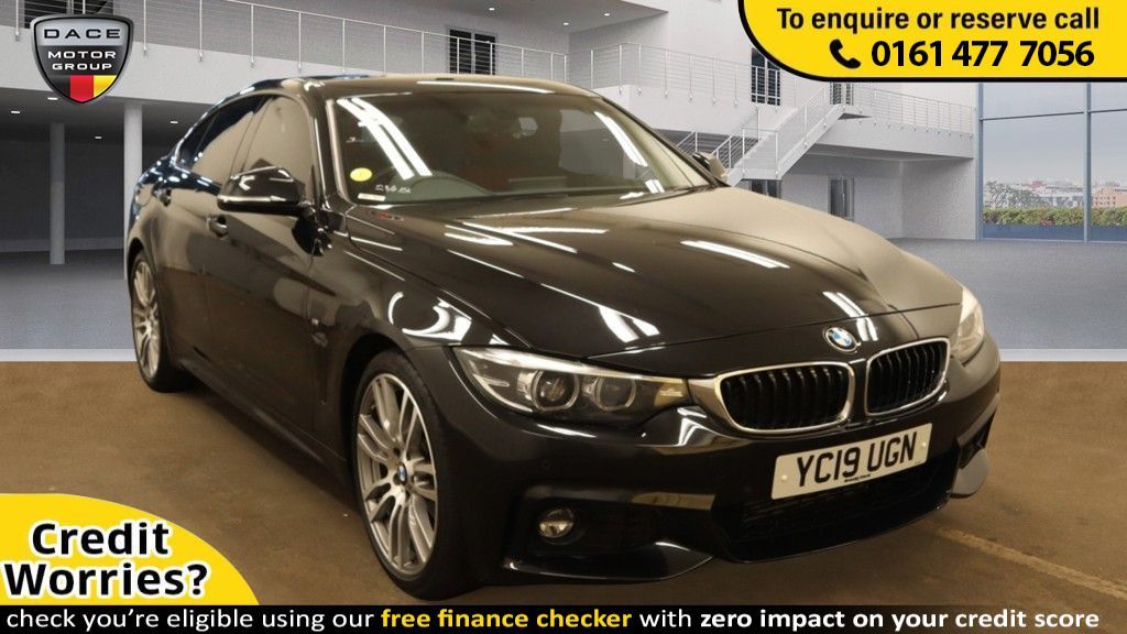 Used 2019 BLACK BMW 4 SERIES GRAN COUPE Coupe 2.0 420D M SPORT GRAN COUPE 4d AUTO 188 BHP (reg. 2019-03-25) for sale in Stockport