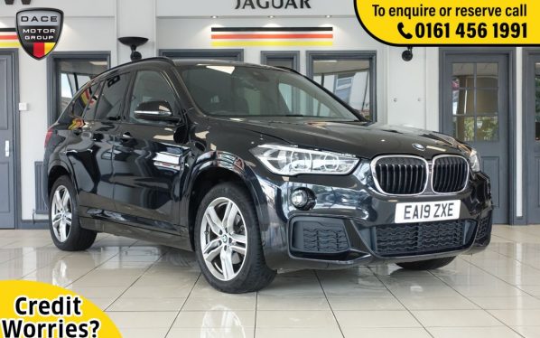 Used 2019 BLACK BMW X1 Estate 2.0 SDRIVE18D M SPORT 5d AUTO 148 BHP (reg. 2019-04-12) for sale in Wilmslow