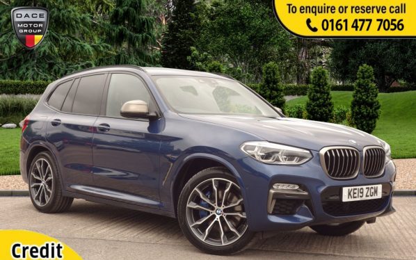 Used 2019 BLUE BMW X3 SUV 3.0 M40D 5d AUTO 261 BHP (reg. 2019-06-14) for sale in Stockport