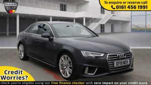 Used 2019 GREY AUDI A4 Saloon 2.0 TDI S LINE 4d AUTO 148 BHP (reg. 2019-04-29) for sale in Wilmslow
