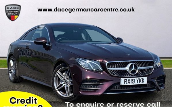 Used 2019 RED MERCEDES-BENZ E-CLASS Coupe 2.0 E 220 D AMG LINE 2DR AUTO 192 BHP (reg. 2019-03-15) for sale in Altrincham