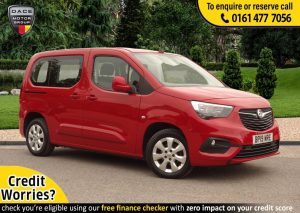 Used 2019 RED VAUXHALL COMBO LIFE MPV 1.2 ENERGY S/S 5d 109 BHP (reg. 2019-07-11) for sale in Stockport