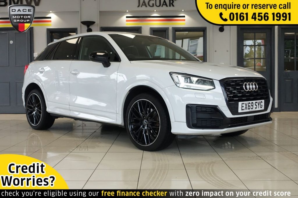 Used 2019 WHITE AUDI Q2 Estate 1.6 TDI BLACK EDITION 5d 114 BHP (reg. 2019-09-03) for sale in Wilmslow