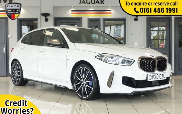 Used 2020 WHITE BMW M135I Hatchback 2.0 M135I XDRIVE 5d AUTO 302 BHP (reg. 2020-06-08) for sale in Wilmslow
