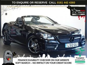 Used 2012 BLACK MERCEDES-BENZ SLK Convertible 1.8 SLK200 BlueEfficiency AMG Sport Convertible 2dr Petrol G-Tronic+ Euro 5 (s/s) (184 ps) (reg. 2012-03-20) for sale in Altrincham