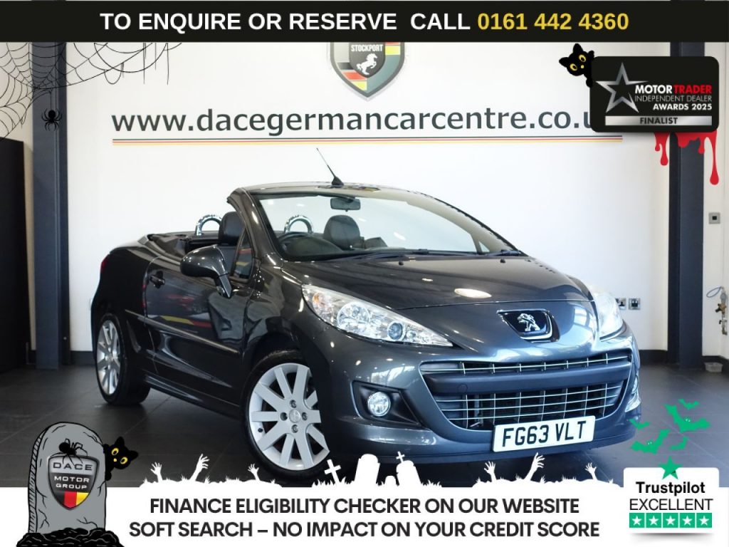 Used 2013 GREY PEUGEOT 207 CC Convertible 1.6 HDi Allure Convertible 2dr Diesel Manual Euro 5 (112 ps) (reg. 2013-10-26) for sale in Altrincham
