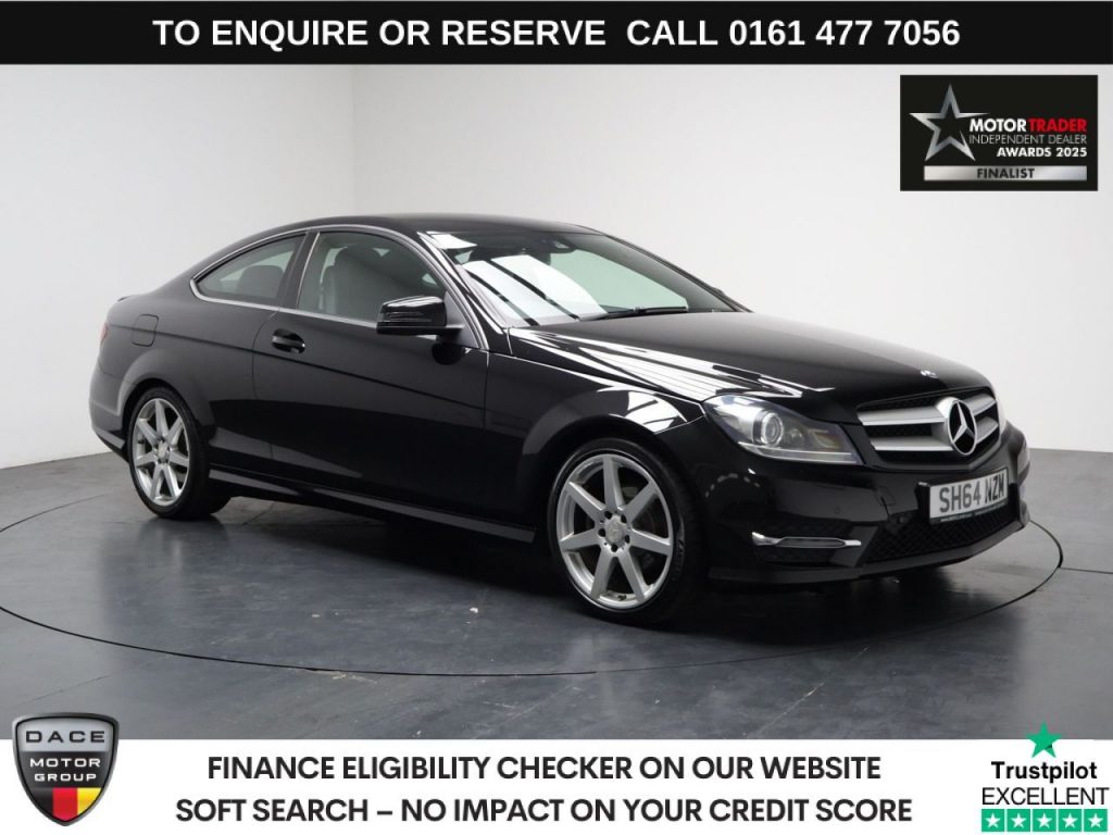 Used 2014 BLACK MERCEDES-BENZ C-CLASS Coupe 2.1 C220 CDI AMG Sport Edition Coupe 2dr Diesel G-Tronic+ Euro 5 (s/s) (170 ps) (reg. 2014-10-31) for sale in Stockport