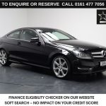 Used 2014 BLACK MERCEDES-BENZ C-CLASS Coupe 2.1 C220 CDI AMG Sport Edition Coupe 2dr Diesel G-Tronic+ Euro 5 (s/s) (170 ps) (reg. 2014-10-31) for sale in Stockport