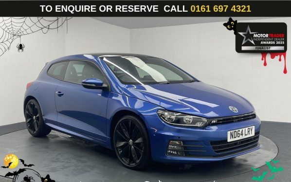 Used 2014 BLUE VOLKSWAGEN SCIROCCO Hatchback 2.0 TDI BlueMotion Tech R-Line Hatchback 3dr Diesel Manual Euro 6 (s/s) (150 ps) (reg. 2014-11-30) for sale in Manchester