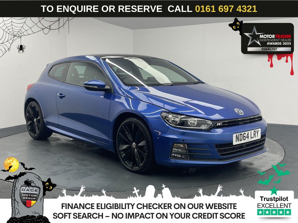 Used 2014 BLUE VOLKSWAGEN SCIROCCO Hatchback 2.0 TDI BlueMotion Tech R-Line Hatchback 3dr Diesel Manual Euro 6 (s/s) (150 ps) (reg. 2014-11-30) for sale in Manchester