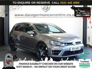 Used 2014 GREY VOLKSWAGEN GOLF Hatchback 2.0 TSI BlueMotion Tech R Hatchback 5dr Petrol DSG 4Motion Euro 6 (s/s) (300 ps) (reg. 2014-08-01) for sale in Altrincham