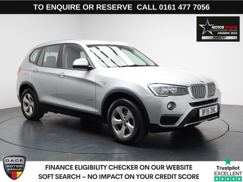 Used 2015 SILVER BMW X3 SUV 3.0 30d SE SUV 5dr Diesel Auto xDrive Euro 6 (s/s) (258 ps) (reg. 2015-03-12) for sale in Stockport