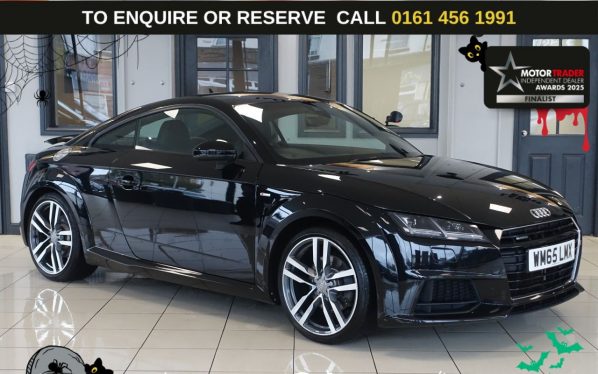 Used 2016 BLACK AUDI TT Coupe 2.0 TFSI S line Coupe 3dr Petrol S Tronic quattro Euro 6 (s/s) (230 ps) (reg. 2016-01-07) for sale in Wilmslow