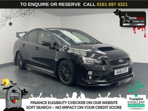 Used 2016 BLACK SUBARU WRX STI Saloon 2.5T Type UK Saloon 4dr Petrol Manual 4WD Euro 6 (300 ps) (reg. 2016-03-11) for sale in Manchester