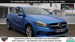 Used 2016 BLUE MERCEDES-BENZ A-CLASS Hatchback 1.6 A180 Sport Hatchback 5dr Petrol 7G-DCT Euro 6 (s/s) (122 ps) (reg. 2016-09-07) for sale in Stockport