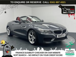 Used 2016 GREY BMW Z4 Convertible 2.0 20i M Sport Convertible 2dr Petrol Manual sDrive Euro 6 (s/s) (184 ps) (reg. 2016-03-25) for sale in Manchester