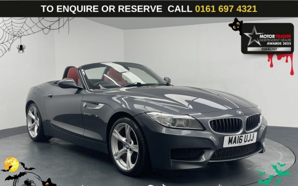 Used 2016 GREY BMW Z4 Convertible 2.0 20i M Sport Convertible 2dr Petrol Manual sDrive Euro 6 (s/s) (184 ps) (reg. 2016-03-25) for sale in Manchester