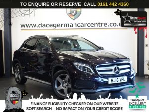 Used 2016 PURPLE MERCEDES-BENZ GLA SUV 2.1 GLA220d AMG Line (Premium) SUV 5dr Diesel 7G-DCT 4MATIC Euro 6 (s/s) (177 ps) (reg. 2016-06-23) for sale in Altrincham