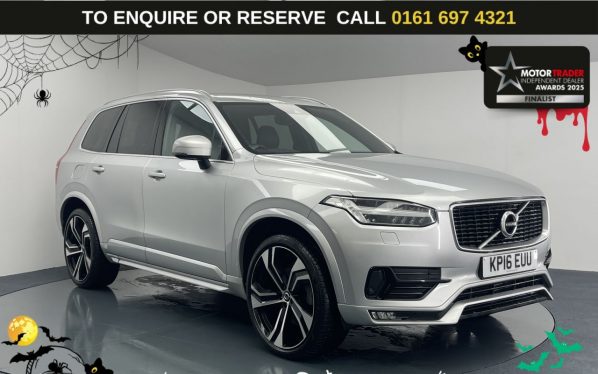 Used 2016 SILVER VOLVO XC90 SUV 2.0 D5 R-Design SUV 5dr Diesel Geartronic 4WD Euro 6 (s/s) (225 ps) (reg. 2016-03-24) for sale in Manchester