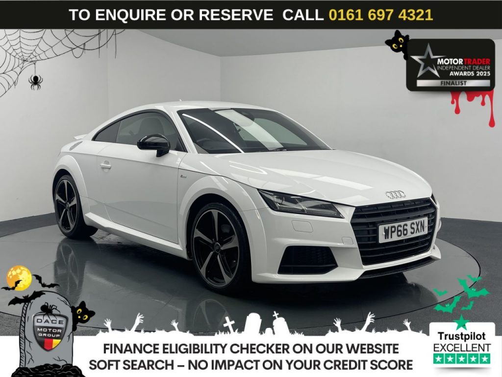 Used 2016 WHITE AUDI TT Coupe 2.0 TFSI Black Edition Coupe 3dr Petrol S Tronic Euro 6 (s/s) (230 ps) (reg. 2016-12-24) for sale in Manchester