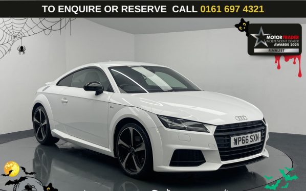 Used 2016 WHITE AUDI TT Coupe 2.0 TFSI Black Edition Coupe 3dr Petrol S Tronic Euro 6 (s/s) (230 ps) (reg. 2016-12-24) for sale in Manchester