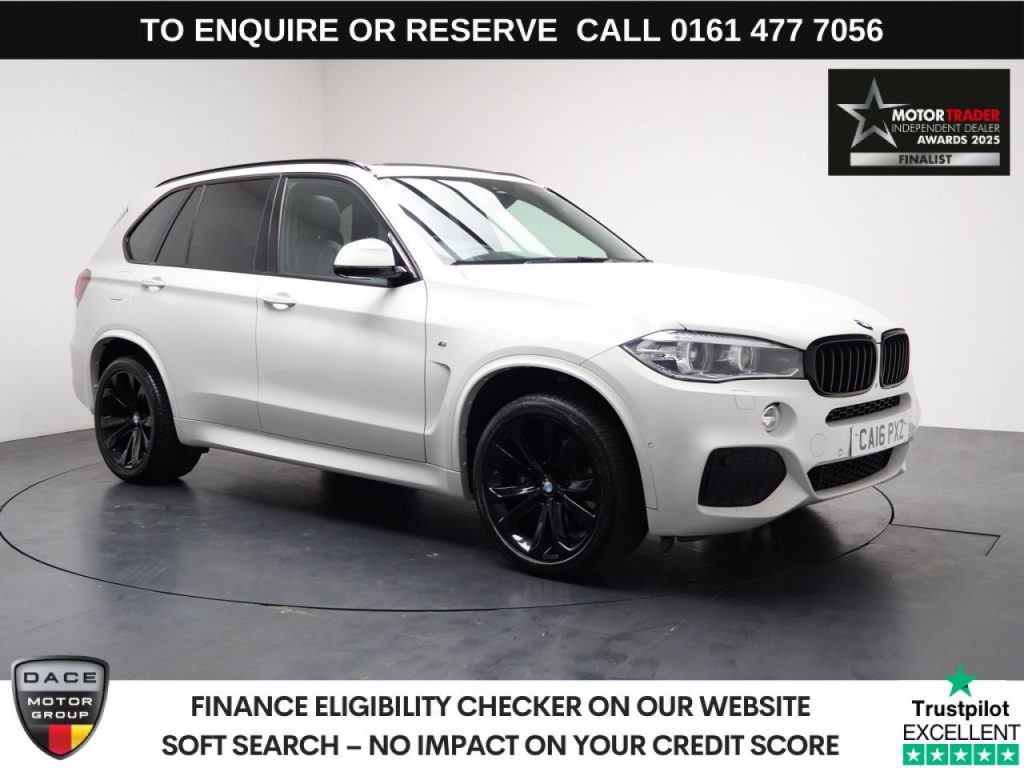 Used 2016 WHITE BMW X5 SUV 3.0 40d M Sport SUV 5dr Diesel Auto xDrive Euro 6 (s/s) (313 ps) (reg. 2016-06-08) for sale in Stockport