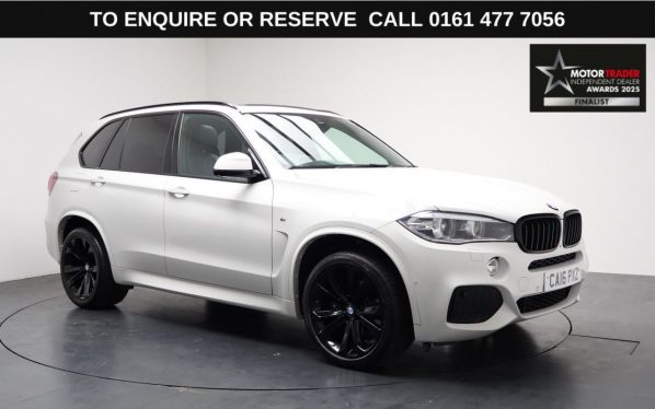 Used 2016 WHITE BMW X5 SUV 3.0 40d M Sport SUV 5dr Diesel Auto xDrive Euro 6 (s/s) (313 ps) (reg. 2016-06-08) for sale in Stockport
