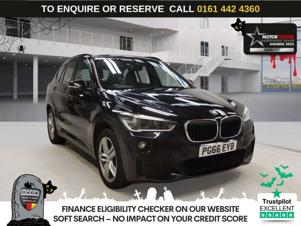 Used 2017 BLACK BMW X1 SUV 2.0 18d M Sport SUV 5dr Diesel Auto xDrive Euro 6 (s/s) (150 ps) £1085 EXTRAS (reg. 2017-01-20) for sale in Altrincham
