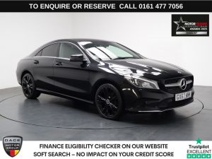 Used 2017 BLACK MERCEDES-BENZ CLA Saloon 1.6 CLA180 Sport Coupe 4dr Petrol Manual Euro 6 (s/s) (122 ps) (reg. 2017-09-29) for sale in Stockport