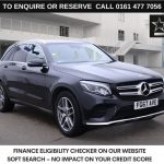 Used 2017 BLACK MERCEDES-BENZ GLC SUV 2.1 GLC220d AMG Line SUV 5dr Diesel G-Tronic 4MATIC Euro 6 (s/s) (170 ps) (reg. 2017-09-20) for sale in Stockport