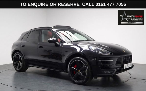 Used 2017 BLACK PORSCHE MACAN SUV 3.6T V6 Turbo Performance SUV 5dr Petrol PDK 4WD Euro 6 (s/s) (440 ps) (reg. 2017-09-29) for sale in Stockport