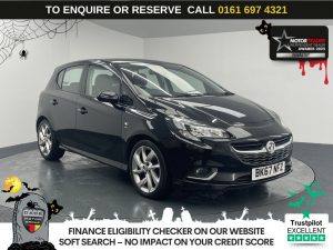 Used 2017 BLACK VAUXHALL CORSA Hatchback 1.0i Turbo ecoTEC SRi VX Line Hatchback 5dr Petrol Manual Euro 6 (s/s) (115 ps) (reg. 2017-11-13) for sale in Manchester