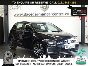Used 2017 BLACK VOLKSWAGEN GOLF Hatchback 1.4 TSI 8.7kWh GTE Hatchback 5dr Petrol Plug-in Hybrid DSG Euro 6 (s/s) (204 ps) (reg. 2017-09-12) for sale in Altrincham