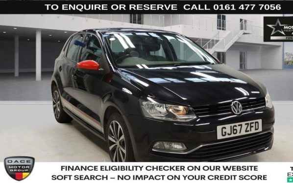 Used 2017 BLACK VOLKSWAGEN POLO Hatchback 1.0 beats Hatchback 5dr Petrol Manual Euro 6 (s/s) (75 ps) (reg. 2017-10-05) for sale in Stockport